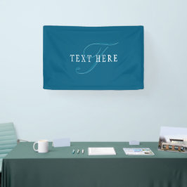 エレガントなモノグラム | オーシャンブルー 横断幕