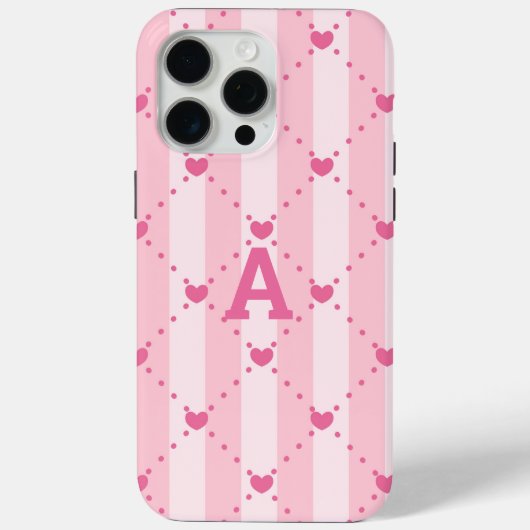 エレガントなモノグラム オーダーメイド Case-Mate iPhoneケース (裏面)
