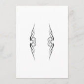 エレガントなモノグラム ゲスト情報カード エンクロージャーカード (裏面)