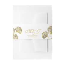 エレガントなモノグラム ゴールドの銀杏の葉