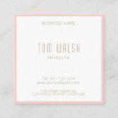 エレガントなモノグラム ピンクゴールド カード (裏面)