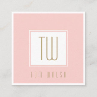 エレガントなモノグラム ピンクゴールド カード