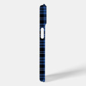エレガントなモノグラム ブルーチェック Case-Mate iPhoneケース (裏面 / 右)