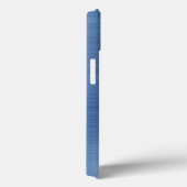 エレガントなモノグラム ブルー Case-Mate iPhoneケース (裏面 / 右)