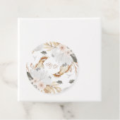 エレガントなモノグラム ボヘミアンワンピース 水彩の花と鳥 フェイバータグ (インサイチュ)