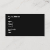 エレガントなモノグラム 名刺 (裏面)