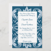 エレガントなモノグラム 招待状 (裏面)