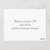 エレガントなモノグラム B ブラック＆ホワイト カード (裏面)