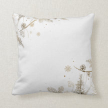 エレガントなモミの木の枝クリスマス|の装飾用クッション