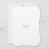 エレガントなモーブのウォッシュ ゴールドの葉 ゴールドダストの結婚式 招待状 (裏面)