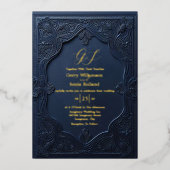 エレガントなユニオンの箔押し招待状 箔招待状 (正面)