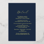 エレガントなユニオンフォイル招待状 箔招待状 (裏面)