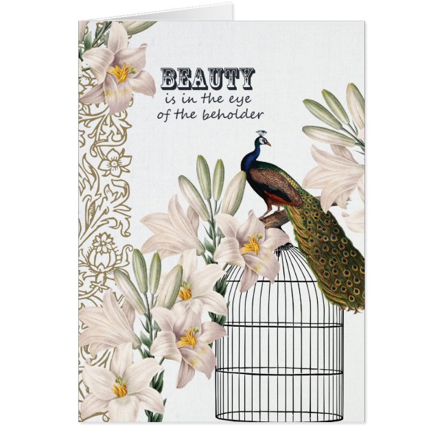 エレガントなユリの孔雀 (正面)