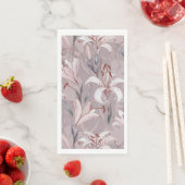 エレガントなユリの紙ゲストタオル (インサイチュ)