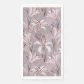 エレガントなユリの紙ゲストタオル (正面)