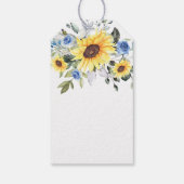 エレガントなユーカリのひまわり　サンキューギフト ギフトタグ (裏面)