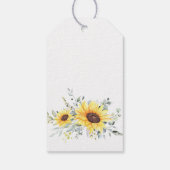 エレガントなユーカリのひまわり　サンキューギフト ギフトタグ (裏面)