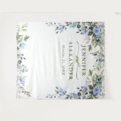 エレガントなユーカリのウェディングフォトブースバックドロップ タペストリー (正面(横))