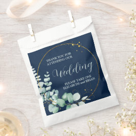 エレガントなユーカリのウェディング フェイバーバッグ