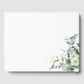 エレガントなユーカリのグリーン ゲストブック (裏面)