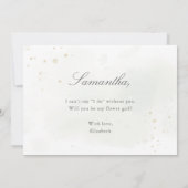 エレガントなユーカリのグリーン 花嫁の提案 招待状 (裏面)