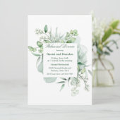 エレガントなユーカリの招待状 招待状 (スタンド正面)
