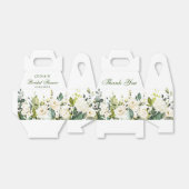 エレガントなユーカリの水彩グリーン フェイバーボックス (折り畳みなし)