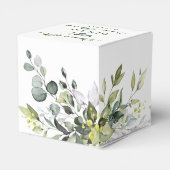 エレガントなユーカリの水彩画 ブライダルシャワー フェイバーボックス (裏面サイド)