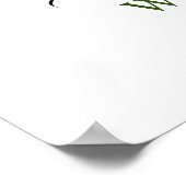 エレガントなユーカリの水彩画 リハーサルディナー ポスター (角)