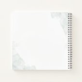 エレガントなユーカリグリーンのウェディングプランナー ノートブック (裏面)