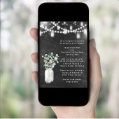 エレガントなユーカリグリーンの卒業パーティー 招待状