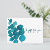 エレガントなユーカリ ギフト証明書 (スタンド正面)