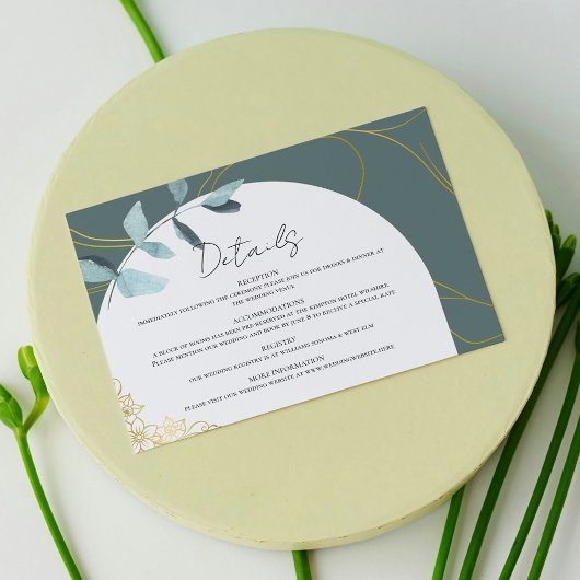 エレガントなユーカリ ゴールドアクセント 植物の詳細 エンクロージャーカード