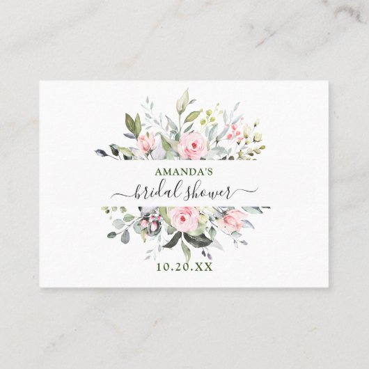 エレガントなユーカリ 予想してみて ゲームカード 名刺 (裏面)