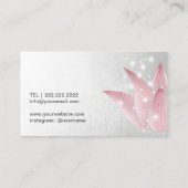 エレガントなヨガのインストラクターの白熱［赤熱］光を放つなはす治療のスパ 名刺 (裏面)