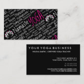 エレガントなヨガの中心/ヨガのビジネス/先生 名刺 (正面/裏面)