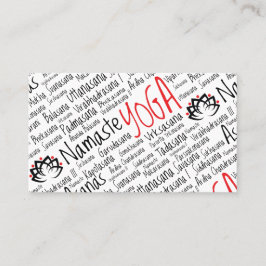 エレガントなヨガの中心/ヨガのビジネス/先生 名刺