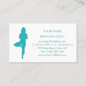 エレガントなヨガインストラクター 名刺 (裏面)
