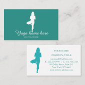 エレガントなヨガインストラクター 名刺 (正面/裏面)