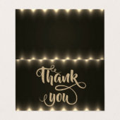 エレガントなライトのグリッタリーな感謝カード 名刺 (外部フラット)