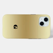 エレガントなライトゴールドテールのパーソナライズ Case-Mate iPhoneケース (裏面 (横))