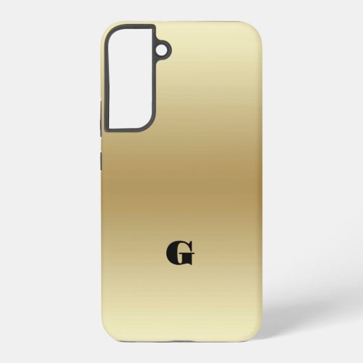 エレガントなライトゴールドテールのパーソナライズ SAMSUNG GALAXYケース (裏面)