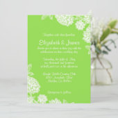 エレガントなライムの結婚式招待状 招待状 (スタンド正面)