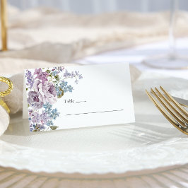 エレガントなライラックの結婚式 プレイスカード