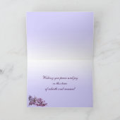 エレガントなライラックイースター シーズンカード (内部)