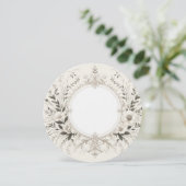 エレガントなラウンドフレーム 招待状 (スタンド正面)