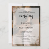 エレガントなラスティックウェディング　招待状　写真にインスパイアされた 招待状 (正面)