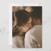 エレガントなラスティックウェディング　招待状　写真にインスパイアされた 招待状 (裏面)