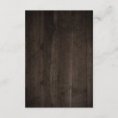 エレガントなラスティックウッドのストリングライトグリーンナチュール エンクロージャーカード (裏面)