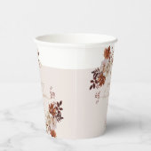 エレガントなラスティックオータム ブライダルシャワー 紙コップ (右)